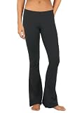 Fitted, low-rise, flare leg exercise and yoga pant