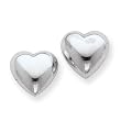 Sterling Silver Heart Stud Earrings