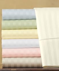 Hotel 250TC w/ Pinstripe Cal-King Duvet Cover, Beige