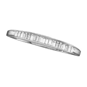 Beautiful Petite Real Baguette Diamond Band SI-1 by 