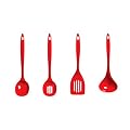 Premier Housewares Melamine Kitchen Tools, Set of 4, Red