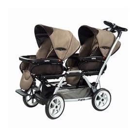 Peg Perego Duette Twin Stroller - 2009 Moka