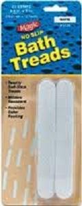 Magic No Slip Bath Treads Stick On Safety (2 Pack - 40 Treads)