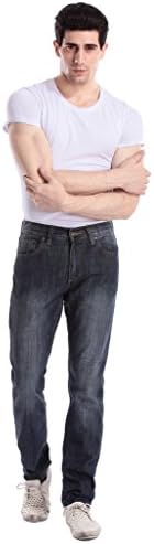 Modenuage Men's Skinny Jean Classic Casual Jean J004, Blue, 32Wx32L