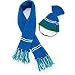 Gen-Teal Scarf and Hat in Blue and Green for Dogs by DC