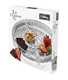 1 pc Clarion Round, 4-Section Dish Set by Libbey