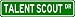 TALENT SCOUT Street Sign ~ Custom Aluminum Street Signs