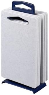 My Basics - Germany Cutting Board Stand with 6 Plastic Cutting Boards Helps Make your Food Preparation Easy Convenient and Less Timely