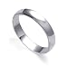 Jewelry : .925 Sterling Silver 4 MM Wide Plain Band Ring