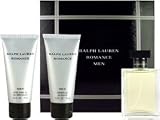 Romance by Ralph Lauren for Men 3 Piece Set Includes: 3.4 oz Eau de Toilette Spray + 2.5 oz After Shave Gel + 2.5 oz Shower Gel