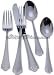 Reed & Barton Ashland Matte 65-Piece Stainless-Steel Flatware Set with Storage Caddy, Service for 12