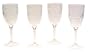Jubilee 10-Ounce Acrylic Embossed Grape Wine Glasses, Set of 4