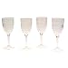 Jubilee 10-Ounce Acrylic Embossed Grape Wine Glasses, Set of 4