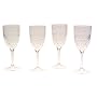 Jubilee 10-Ounce Acrylic Embossed Grape Wine Glasses, Set of 4