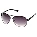 HOTLOVE Eyewear® Premium Sunglasses UV400 Lens Technology - Unisex 6203 Black Frame Fashion Aviator w Black Gradient - Perfectly Match Everyday Apparel for Women & Men
