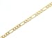 Diamond-cut 14k Yellow-gold 5mm Figaro chain