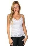 Women's Knit Camisole with Lace Trim