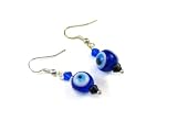 Blue Lucky Eye Fashion Dangle Earrings