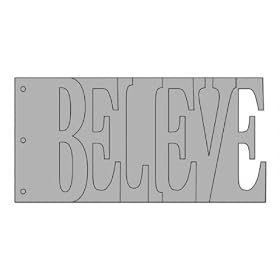 CHIPBOARD WORD ALBUM BELIEVE