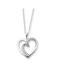 Soul Mate Heart Necklace in Silver