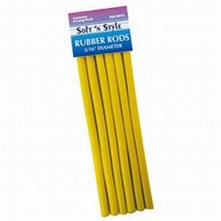 Soft 'n Style Rubber Rod Long / Yellow 3/16" (SNS-RRYL)