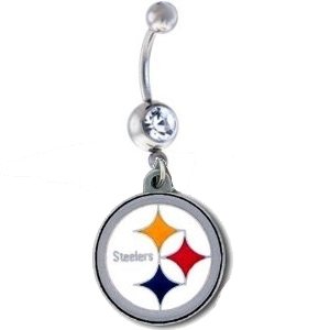 Pittsburgh Steelers NFL Sexy Belly Navel Ring