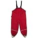 Baby : Playshoes Fleece-Regen-Latzhose 408622 Unisex - Kinder Hosen/Lang, Gr. 128 Rot (rot 8)