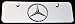 Mercedes-Benz 3D logo on Steel license plate, NEW