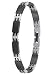 Jewelry : Black Ionic Plated and 18k Gold Accents Classic Bracelet