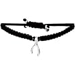 Heart U Back Sterling Silver Wishbone Black Cord Bracelet