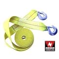 Heavy-Duty 10,000 Lb Tow - Rescue Strap with Hooks - 10,000 Lb Capacity