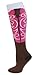 Cowgirl boot Socks Brown/Pink M/L