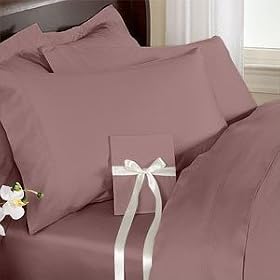ELEGANCE Egyptain Cotton 600 Thread Count 3 - PC Duvet Cover Solid Plum - Full