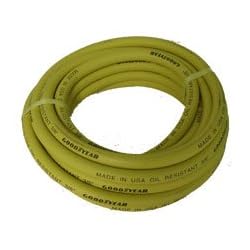 GoodYear 045 3/8-Inch-by-50-Feet Safety Yellow Rubber Hose 3/8 -Inch by 50-Feet 250 PSI With 1/4-Inch Ends