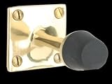 Door Stops Brass Brass, Solid Brass Wall Mount Door Stop 2 3/4 in. proj.