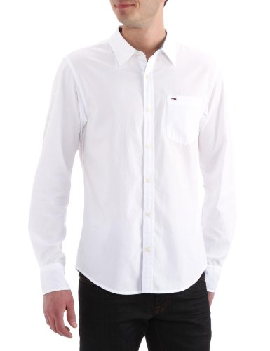 Hilfiger Denim Herren Georgetown shirt l/s 1957809946, Gr. MD (CLASSIC WHITE 100) Preisvergleich