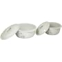 CorningWare Corelle Coordinates 4-Piece Casserole Bake-and-Serve Set, Shadow Iris