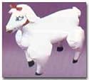 Inflatable Party Sheep. White.