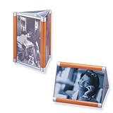 modern designed wood and aluminum picture frame