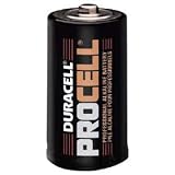 Procell D Cell Battery, Alkaline, 12/BX