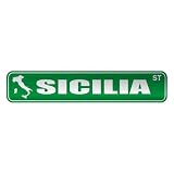  SICILIA ST  STREET SIGN CITY ITALY