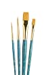 Princeton Brush G/Taklon Round 1, 4 Wash 1/4, Flat 1/2