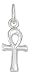 STERLING SILVER HIGH POLISH ANKH CHARM