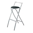 Folding Bar Stool - Black (Set of 2)