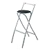 Folding Bar Stool - Black (Set of 2)