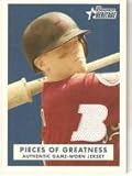 2006 Bowman Heritage Pieces of Greatness #PG-CB Craig Biggio - Houston Astros (Piece of Authentic Game Used Jersey) (Baseball Cards)