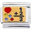 I Love Math Italian Charm