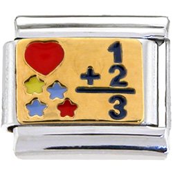 I LOVE MATH Italian Charm