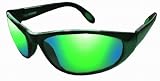 Flying Fisherman - Action Angler Viper sunglass plastic lens Blk/Green Mirror