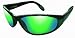 Flying Fisherman Action Angler Viper sunglass plastic lens Blk/Green Mirror